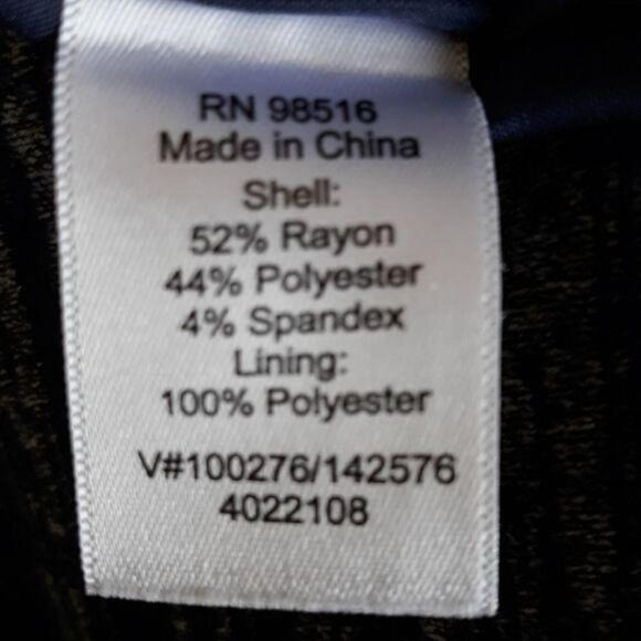 Coldwater Creek Jacket Blazer Jersey Knit Zip Up Slouchy Space Dye Blue 8 - Picture 9 of 11